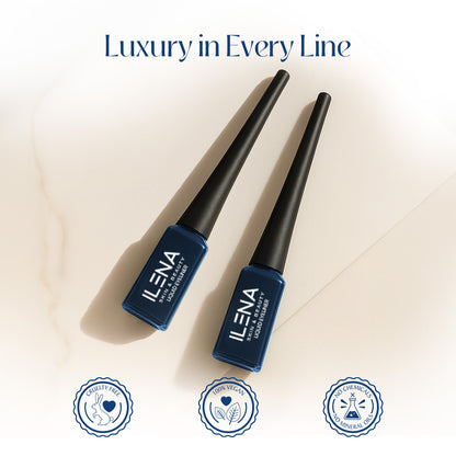ILENA Line My Dreams Liquid Eye Liner, Electric Blue, Matte, 8-Hour Smudge-Proof, 4ml